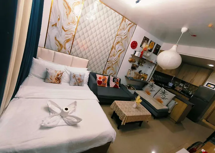 Shore Escape 2br Pool View Near Moa Smx & Naia T3 Appartement